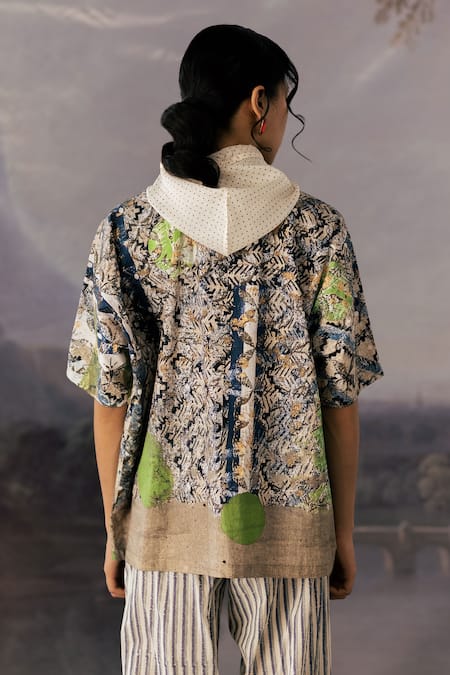 Yavi Emma Impressionist Print Shirt 