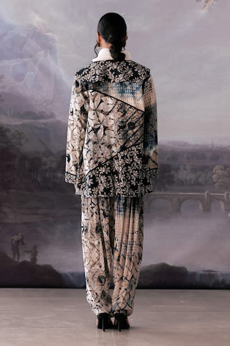 Yavi Sailor Floral Print Jacket 