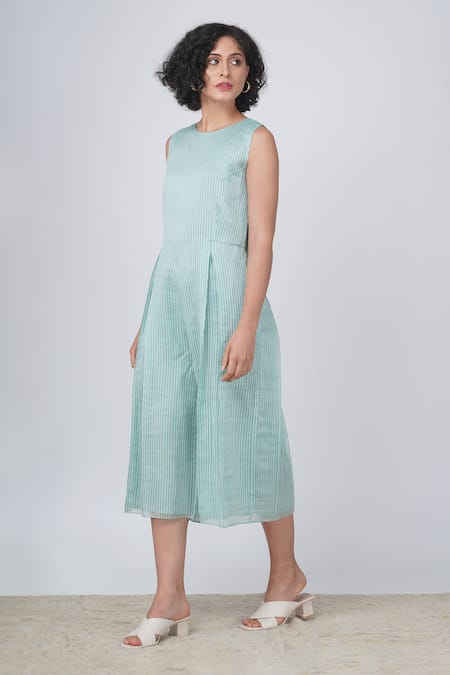 Buy Arcvsh By Pallavi Singh Blue Organza Sequins, Embroidery Striped Jumpsuit And Sakura Print Jacket Set Online at Aza Fashions Buy_Arcvsh By Pallavi Singh_Blue Organza Sequins, Embroidery Striped Jumpsuit And Sakura Print Jacket Set _Online_at_Aza_Fashions