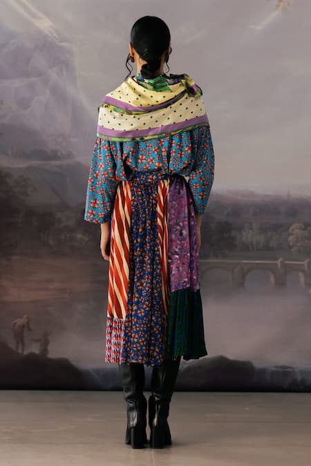 Yavi Ava Printed Midi Skirt 