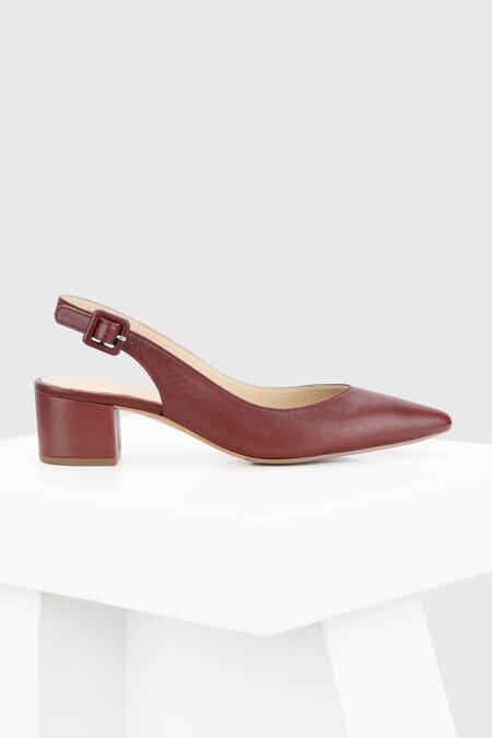 Buy_Oroh_Maroon Embroidery Pisa Pointed Toe Pump Heels_Online_at_Aza_Fashions