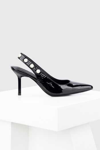 Buy Oroh Black Pearls Venezia Pointed Slingback Pumps Online at Aza Fashions Buy_Oroh_Black Pearls Venezia Pointed Slingback Pumps _Online_at_Aza_Fashions