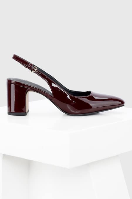 Buy_Oroh_Maroon Slingback Heels _Online_at_Aza_Fashions