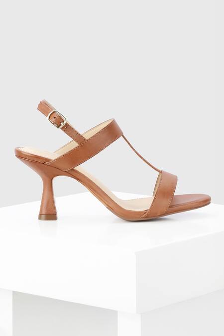 Buy Oroh Brown Verona Cutout Strap Spool Heel Sandals Online at Aza Fashions Buy_Oroh_Brown Verona Cutout Strap Spool Heel Sandals _Online_at_Aza_Fashions