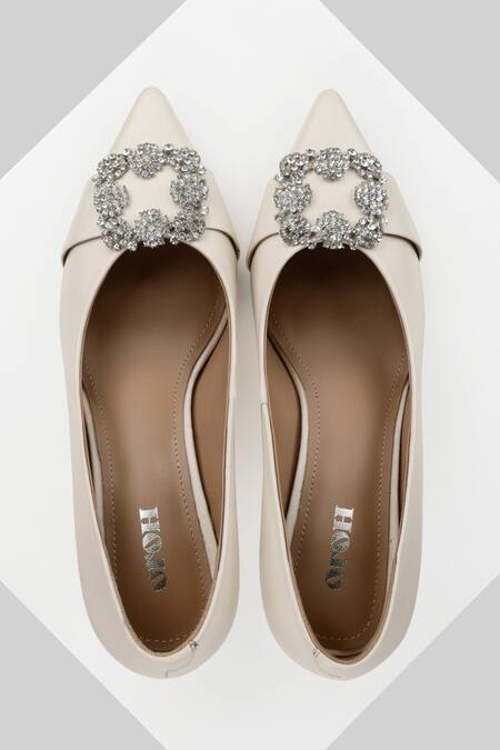 Oroh_White Crystals Marbella Stone Embellished Kitten Pump Heels _Online_at_Aza_Fashions
