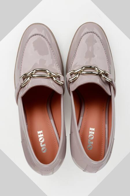 Oroh_Purple Chains Isabella Loop Embellished Court Shoes _Online_at_Aza_Fashions