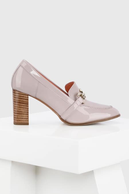 Buy_Oroh_Purple Chains Isabella Loop Embellished Court Shoes _Online_at_Aza_Fashions