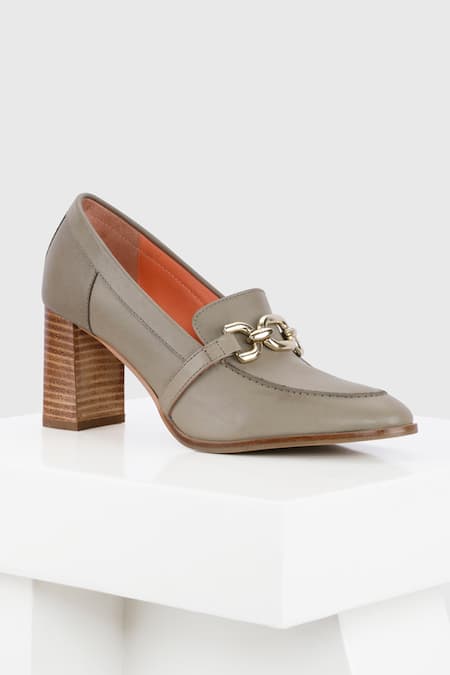 OROH Isabella Metal Chain Embellished Court Shoes 