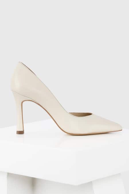 Oroh_White Embroidery Barcelona Border Pump Heels _Online_at_Aza_Fashions