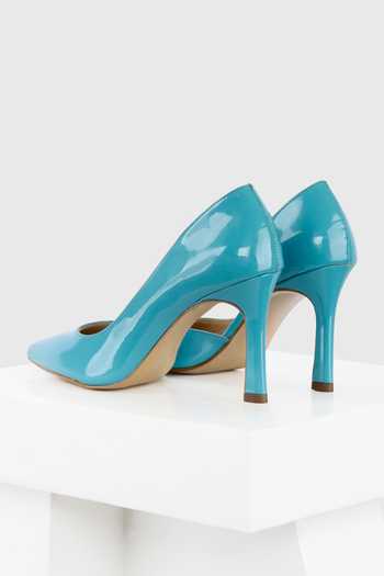 Shop Oroh Blue Embroidery Barcelona Thread Pump Heels at Aza Fashions Shop_Oroh_Blue Embroidery Barcelona Thread Pump Heels_at_Aza_Fashions