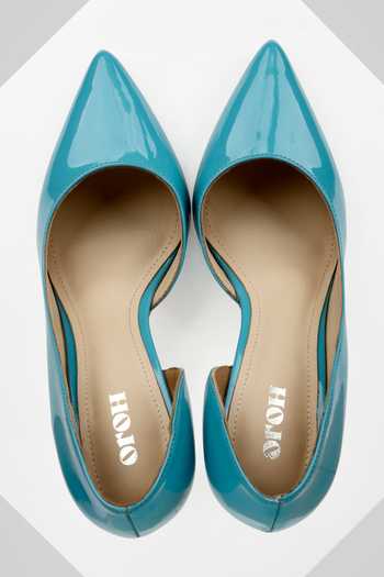 Buy Oroh Blue Embroidery Barcelona Thread Pump Heels Online at Aza Fashions Buy_Oroh_Blue Embroidery Barcelona Thread Pump Heels_Online_at_Aza_Fashions