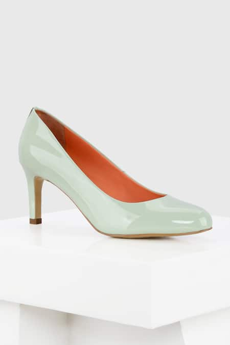 OROH Green Thread Alicante Leather Pump Heels 