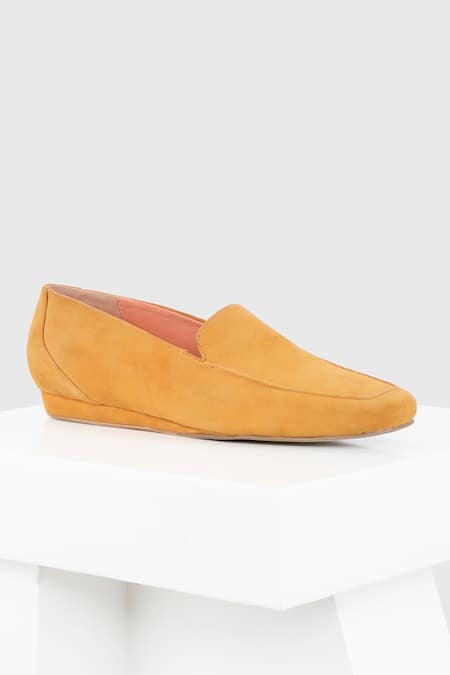 OROH Yellow Thread Lecce Square Toe Loafers 