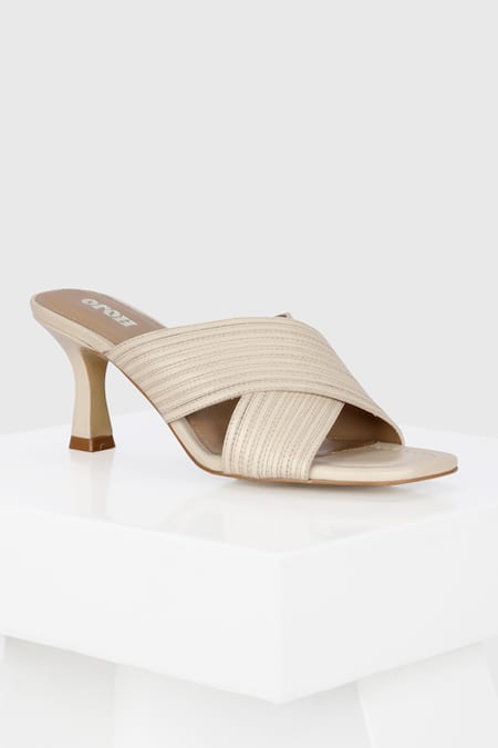 OROH Cream Thread Andorra Embroidered Sandal 