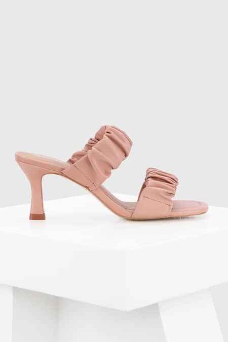 Oroh Pink Pamplona Leather Gathered Sandal 4