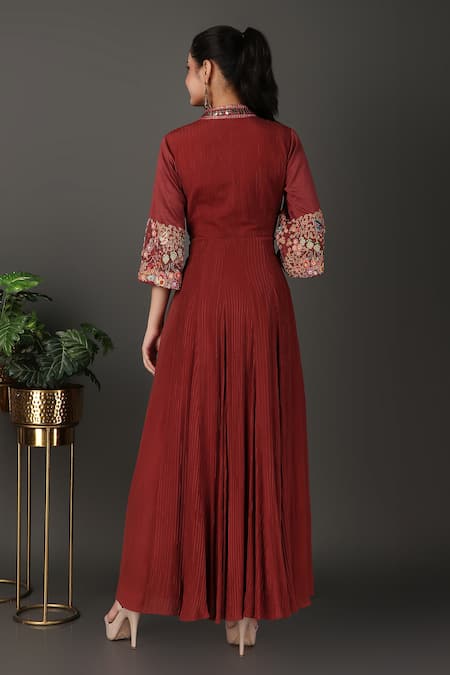 Nidhi Kejriwal Pintucked Embroidered Anarkali 