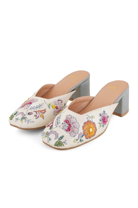 Shilpsutra Kalamkari Embroidered Heels 