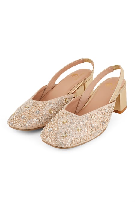 Shilpsutra Roshnara Zardozi Embellished Heels 