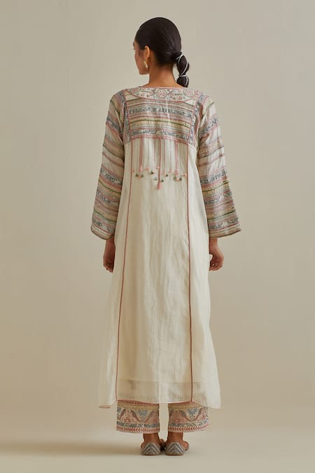 Kora Patchwork Kaftan & Pant Set 