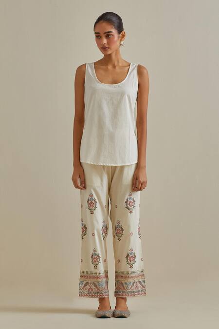 Kora Pink Chanderi , Sequins, Mirrors Patchwork Short Top And Pant Set Online at Aza Fashions Kora_Pink Chanderi , Sequins, Mirrors Patchwork Short Top And Pant Set _Online_at_Aza_Fashions