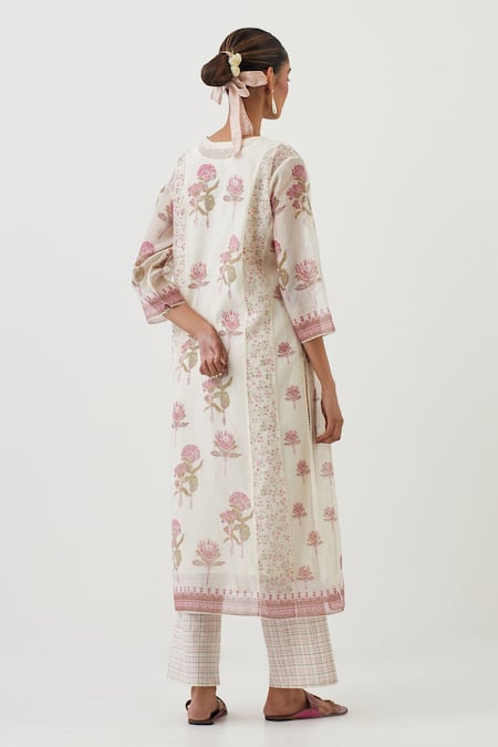 Upavita Floret Print Kurta Pant Set 