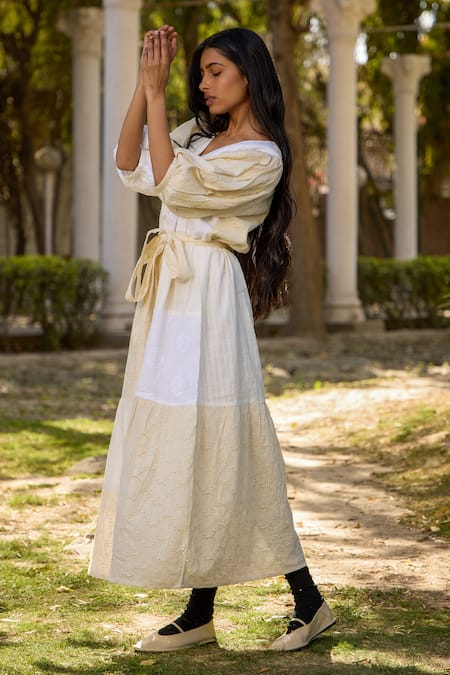 Banera Agatha Threadwork Shiffli Dress 