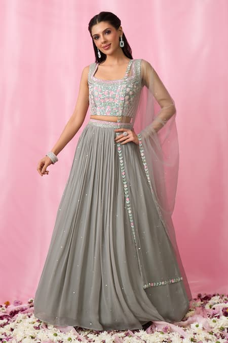 Alaya Advani Sequin Embroidered Lehenga Set 