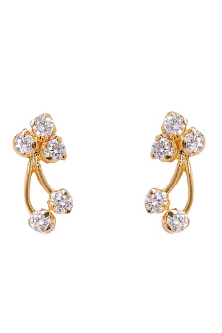 Sica Jewellery White Crystals Stone Studded Floral Drop Pendant Set Online at Aza Fashions Sica Jewellery_White Crystals Stone Studded Floral Drop Pendant Set _Online_at_Aza_Fashions