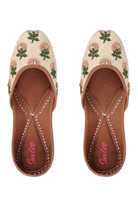 Imlee Jaipur Dahlia Block Print Juttis 