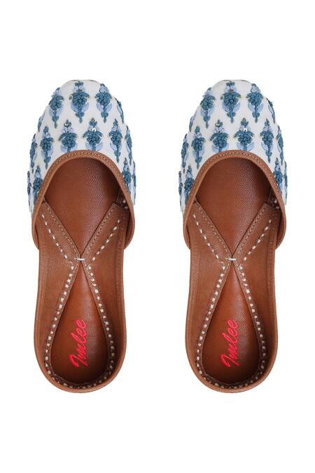 Imlee Jaipur Bluebell Block Print Juttis 
