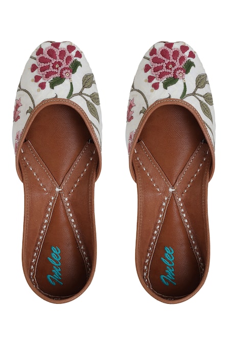 Imlee Jaipur Chinese Hibiscus Print Juttis 