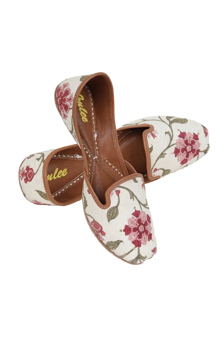 Imlee Jaipur Desert Rose Print Moccasin Jutti 