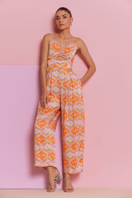 NOIB Chloe Hourglass Print Jumpsuit 