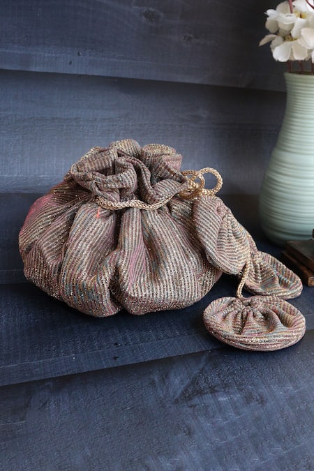 Soho Boho Studio By Aarti Thakur Shimmer Embroidered Potli 