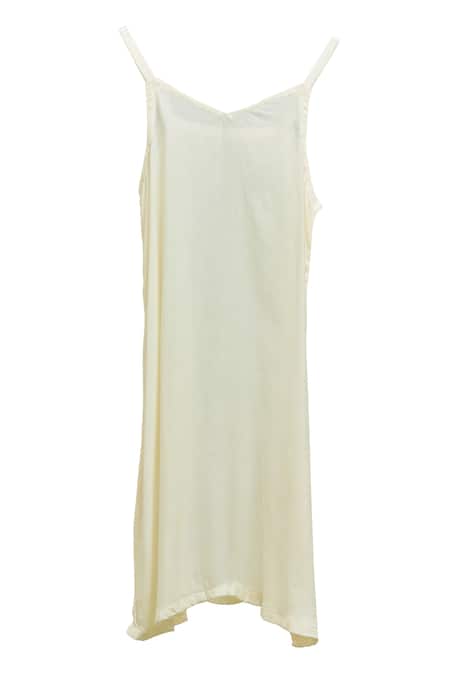 Buy_Jyoti Bansal_Off White Chanderi, Cotton, Kota Doria Embroidery, Tassels Floral Kurta Set 