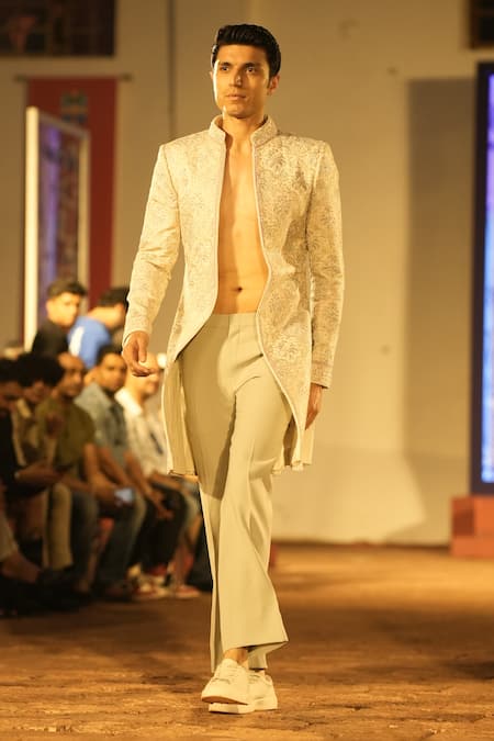 Kommal Sood Dori Embroidered Sherwani With Trouser 