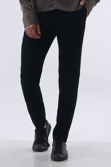 Kommal Sood_Green Satin And Kupro Plain Shirt With Trouser  _at_Aza_Fashions