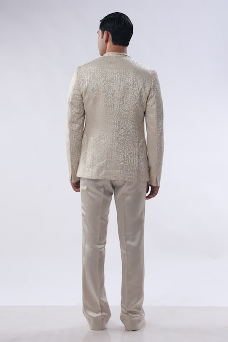 Kommal Sood Resham Embroidered Jacket Trouser Set 