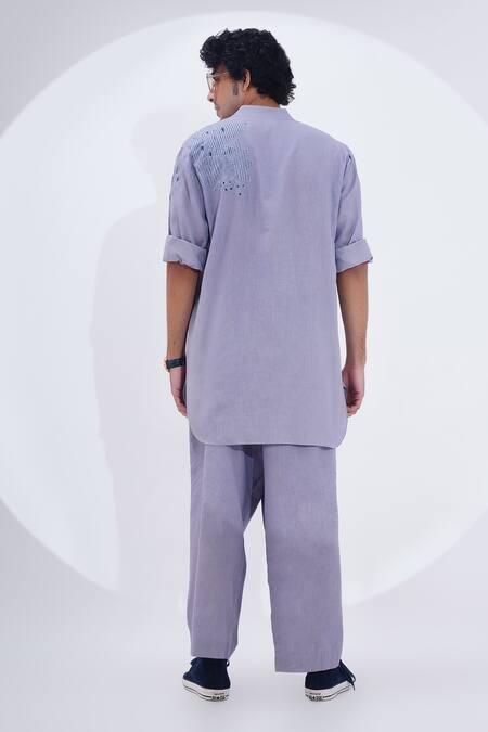 Jajaabor Floral Patch Work Kurta With Pant 