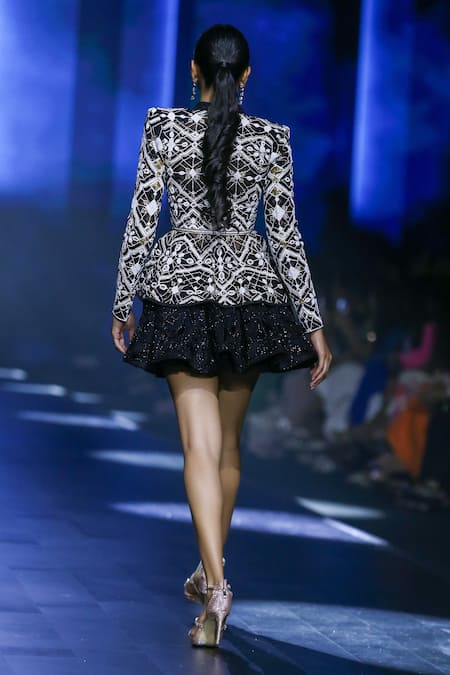 Ritika Mirchandani Synchrony Embroidered Blazer & Short Skirt Set 