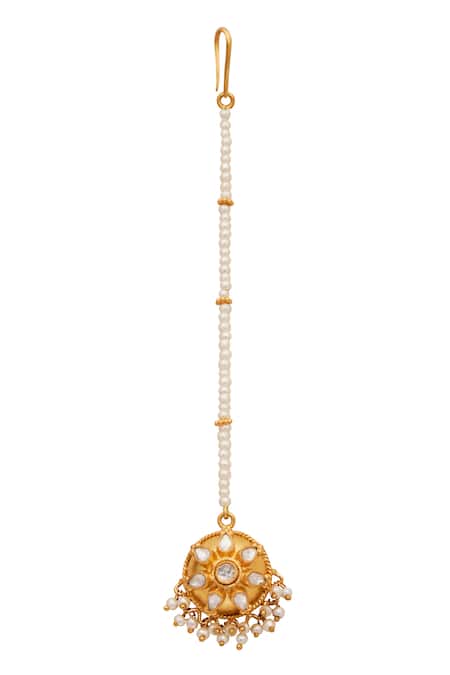 Anita Dongre Afa Floral Cutwork Maangtikka 