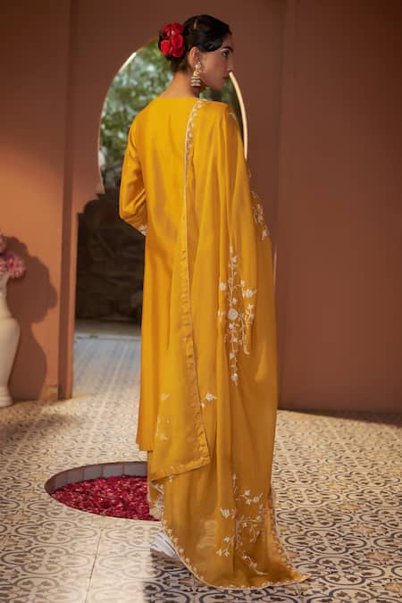 Sonia Khatri Dori Embroidered Kurta Pant Set 