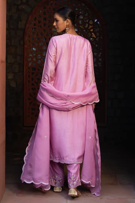 Sonia Khatri Opera Garden Embroidered Kurta Pant Set 