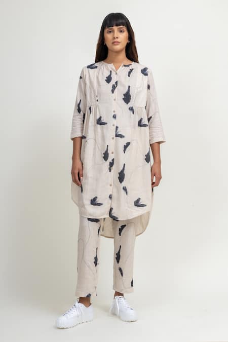 Doodlage Floral Print Tunic & Pant Set 