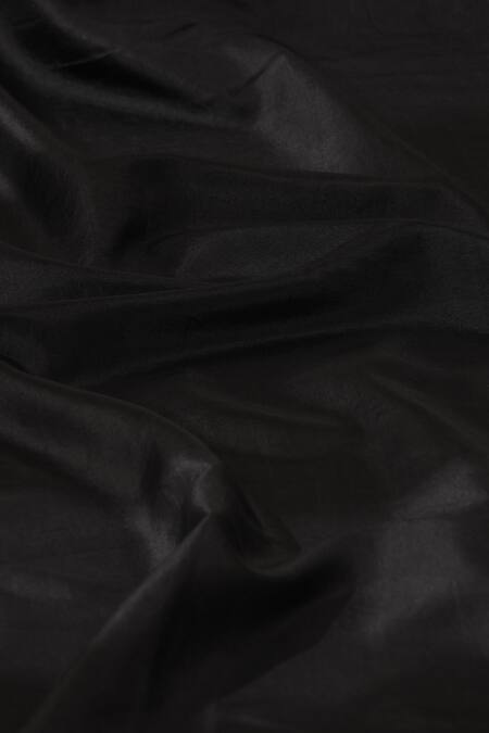 Shop_Weaver Story_Black Silk Handcrafted Pure Saree _Online_at_Aza_Fashions