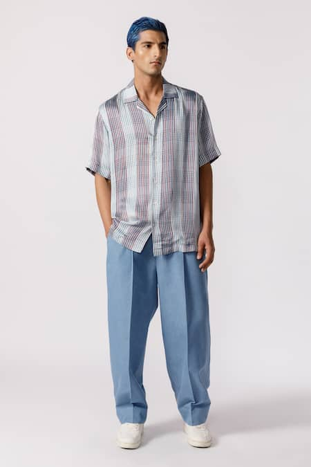 Line out line Breeze Checkered Print Shirt 