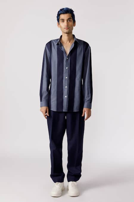 Line out line Cotton Full Sleeve Shirt 