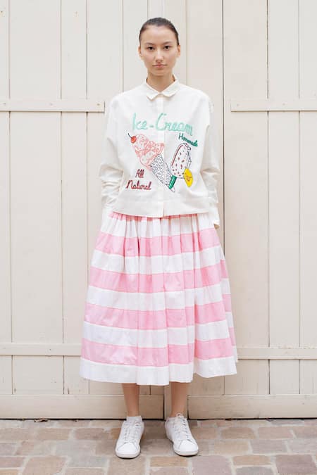 Laite Caryn Ice Cream Embroidered Shirt 