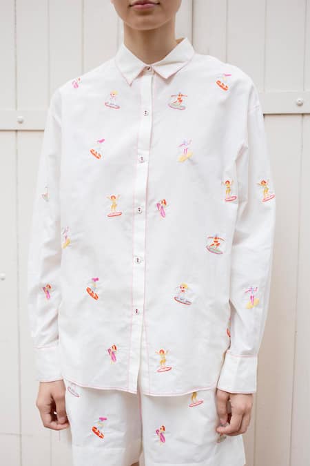 Laite Chance Surfer Embroidered Shirt 