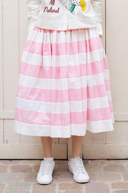 Laite Ciara Colourblock Patchwork Skirt 